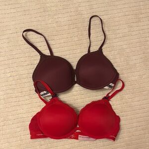 Tommy Hilfiger Red and Purple  Push Up Bras Intimates & Sleepwear